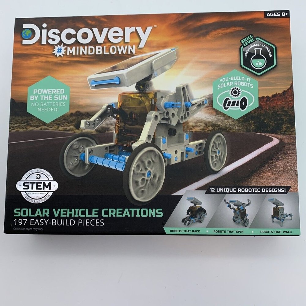 Discovery Kids 1006973 Solar Robot Creation Kit - Gray NWOT